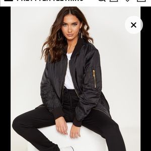 Black Bomber Jacket PLT